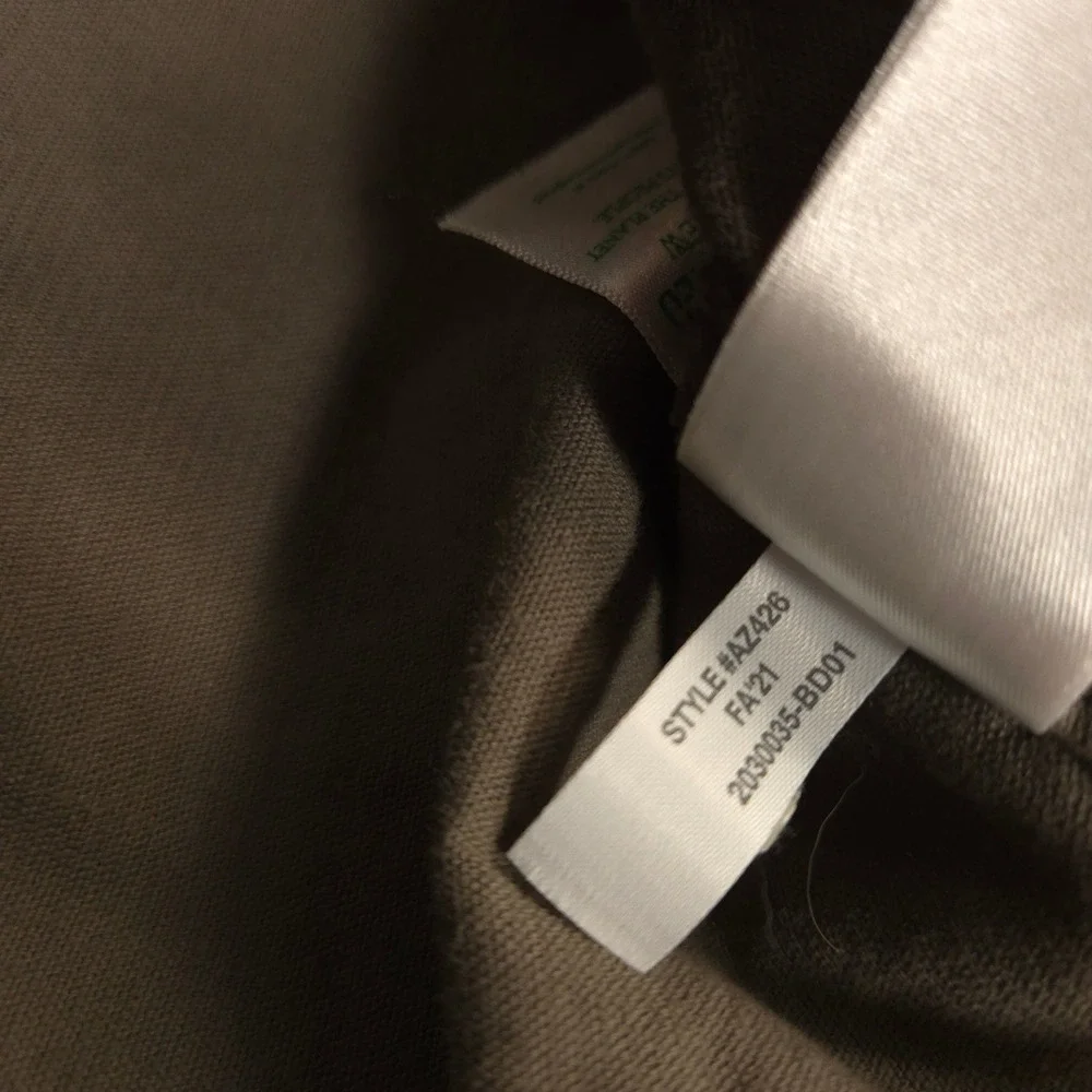 J Crew Corduroy Work Shirt‎ Mens Small Fatigue Brown Garment Dyed Classic Fit